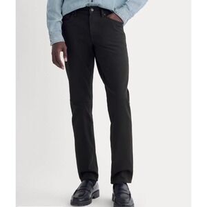 Everlane NWT Men's The Athletic 4-way Stretch Organic Cotton Jean Black 31x28